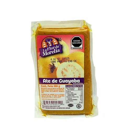 Ate de Guayaba 250 gr La Flor de Morelia